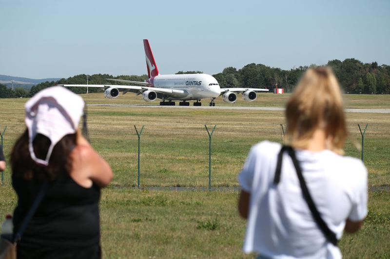 A380 startete vom Flughafen Dresden