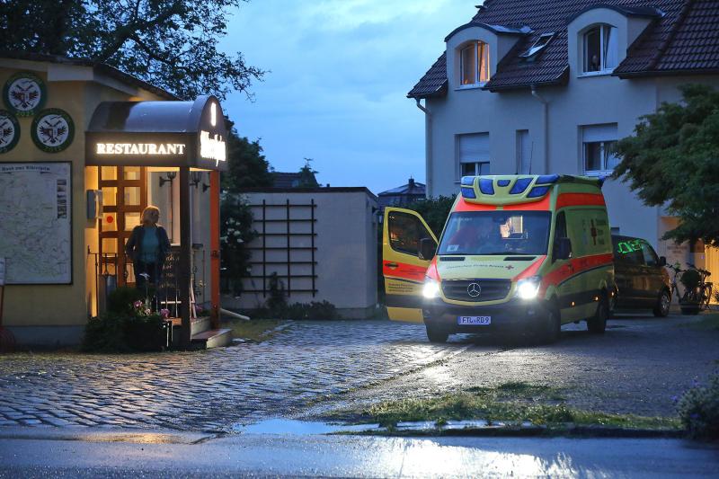 Fettexplosion in Restaurantküche