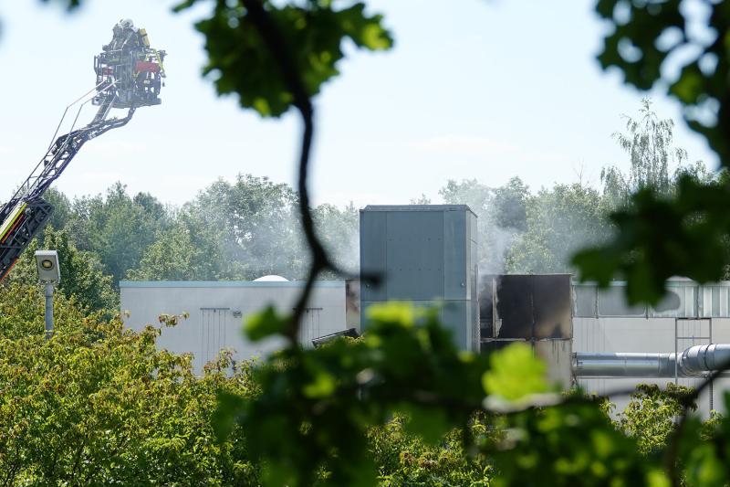 Verpuffung und Brand in einer Abluftanlage