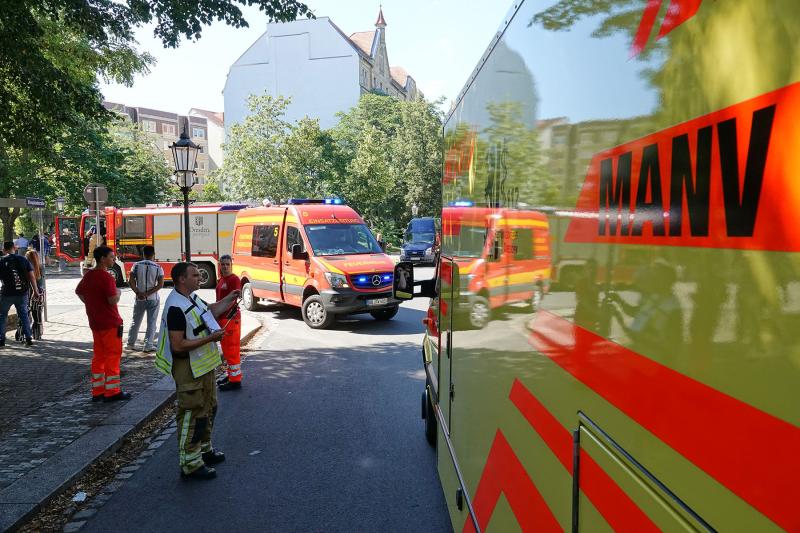 Brand im Hausflur eines Mehrfamilienhauses