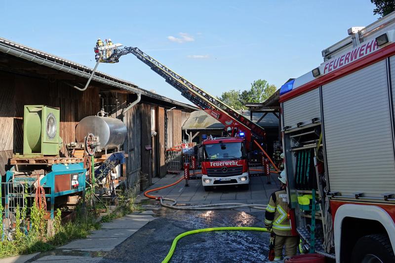 Solaranlage brannte auf Stallgebäude