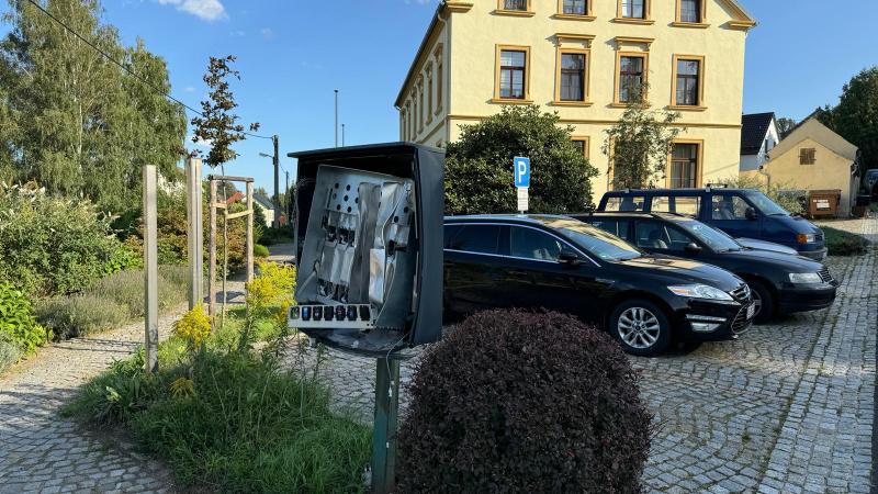 Zigarettenautomat zerstört