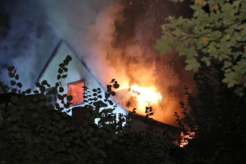 Einfamilienhaus ging in Flammen